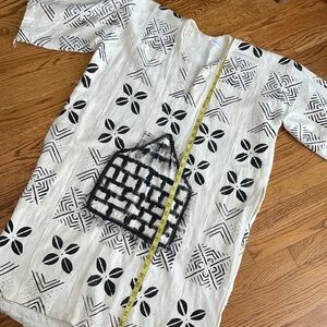 Cocoa bean tribal ethic hut dress 3 pockets native mock dress African indigenous